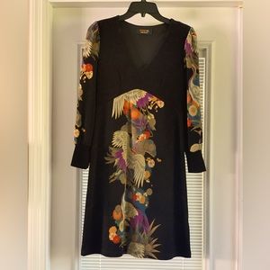 Unique dress with artistic design.